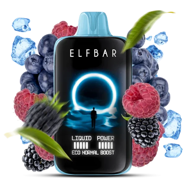 Elf Bar MOON NIGHT 40000 Blue razz ice (Чорниця Малина з холодком)