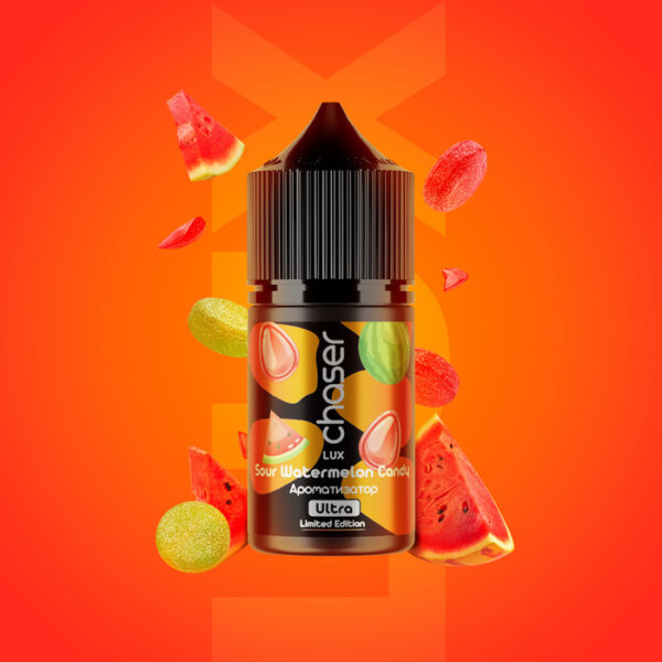Рідина Chaser Lux Sour Watermelon Candy (Кислі Кавунові Конфети) 30 мл 50 мг